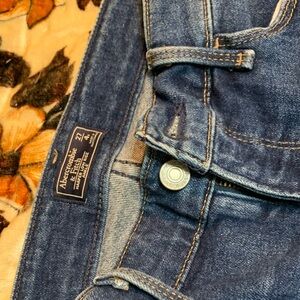 Abercrombie & Fitch Dark Blue Denim Pants